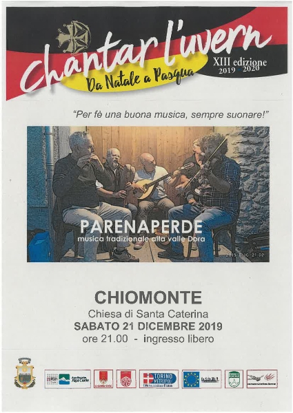 PARENAPERDE - musica tradizionele alta Valle Dora - 21 Dicembre 2019 a Chiomonte